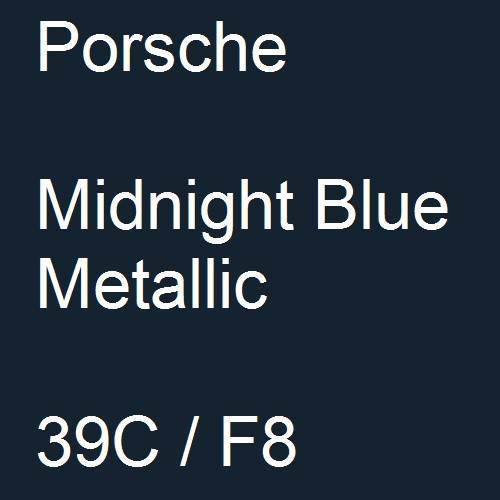 Porsche, Midnight Blue Metallic, 39C / F8.